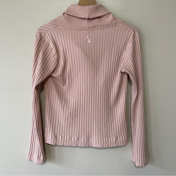 Nike Yoga Luxe Light Pink Ribbed Cover-Up - Size: Small - Picture 2 of 8